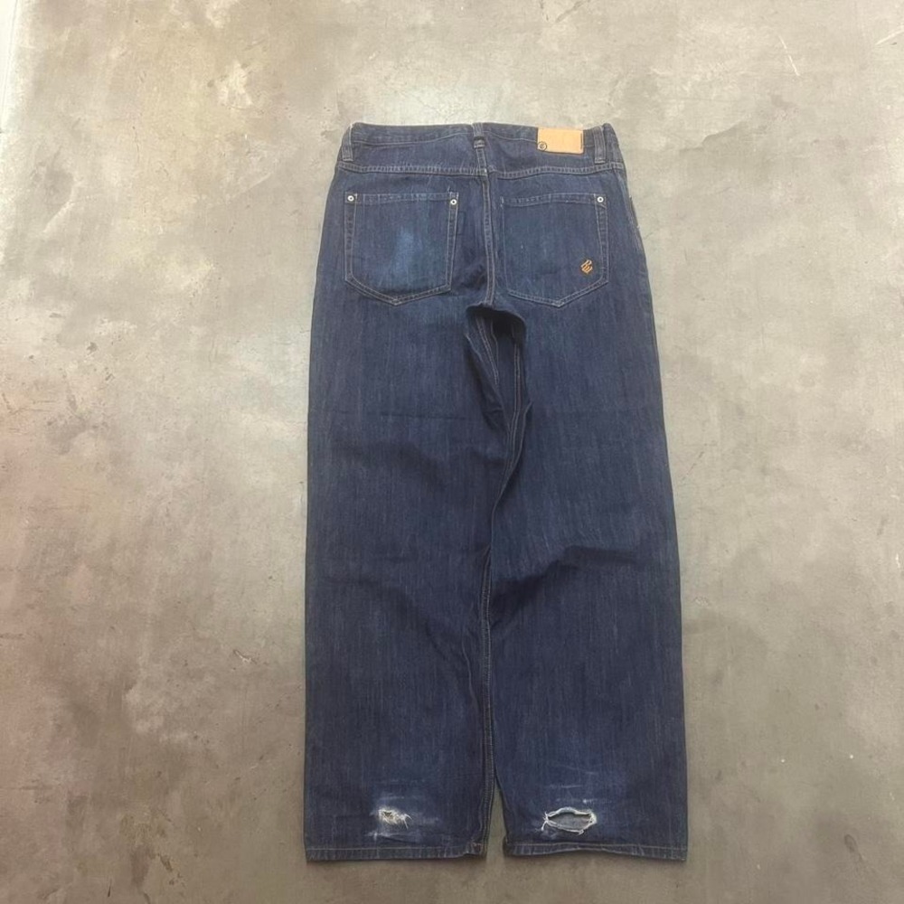 Y2K rocawear men's dark wash baggy jeans skater‎ loose fit 90s hiphop 34